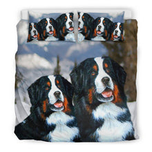 Load image into Gallery viewer, Amazing Bernese Mountain Dog Art Print Bedding Set-Free Shipping