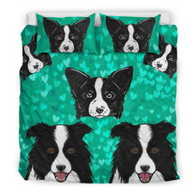 Load image into Gallery viewer, Border Collie Dog Art Print Bedding Set-Free Shipping