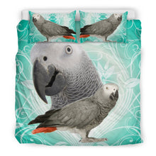 Load image into Gallery viewer, African Grey Parrot Print Bedding Sets-Free Shipping