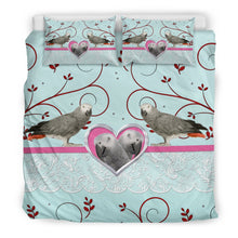 Load image into Gallery viewer, Amazing African Grey Parrot Print Bedding Sets-Free Shipping