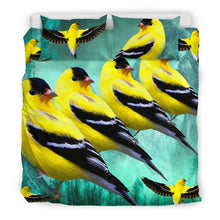 Load image into Gallery viewer, American Goldfinch Bird Art Print Bedding Set-Free Shipping