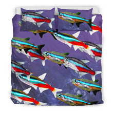 Load image into Gallery viewer, Beautiful Neon Tetra Fish Print Bedding Set-Free Shipping