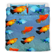 Load image into Gallery viewer, Beautiful Platy Fish Print Bedding Set-Free Shipping
