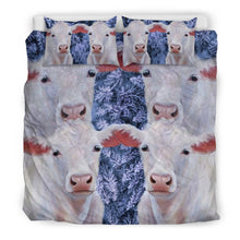 Load image into Gallery viewer, Beautiful Charolais Cattle Print Bedding Set-Free Shipping