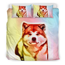 Load image into Gallery viewer, Amazing Colorful Akita Dog Print Bedding Sets-Free Shipping