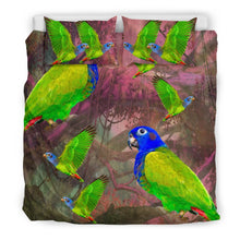 Load image into Gallery viewer, Beautiful Blue Headed Parrot Print Bedding Set-Free Shipping