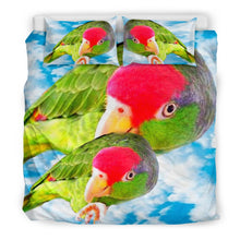 Load image into Gallery viewer, Amazon Red Headed Parrot Print Bedding Set-Free Shipping