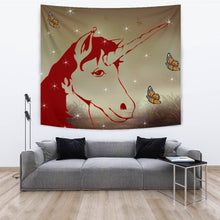 Load image into Gallery viewer, Amazing Red Unicorn Print Tapestry-Free Shipping