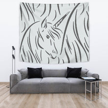 Load image into Gallery viewer, Amazing Sketch Unicorn Print Tapestry-Free Shipping