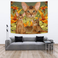 Load image into Gallery viewer, Abyssinian Cat Print Tapestry-Free Shipping