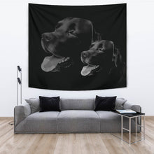 Load image into Gallery viewer, Black Labrador Print Limited Edition Tapestry-Free Shipping