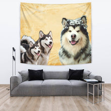 Load image into Gallery viewer, Alaskan Malamute Dog Print Tapestry-Free Shipping