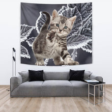 Load image into Gallery viewer, American Bobtail Kitten Print Tapestry-Free Shipping