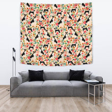 Load image into Gallery viewer, Basenji Dog Floral Print Tapestry-Free Shipping