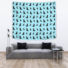 Load image into Gallery viewer, Black Labrador Dog Pattern Print Limited Edition Tapestry-Free Shipping