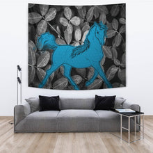 Load image into Gallery viewer, Anglo Arabian Horse On Black Print Tapestry-Free Shipping