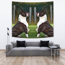 Load image into Gallery viewer, Amazing Boston Terrier Dog Art Print Tapestry-Free Shipping