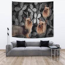 Load image into Gallery viewer, Australian Silky Terrier On Black Print Tapestry-Free Shipping