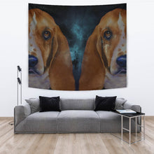 Load image into Gallery viewer, Basset Hound Dog Art Print Tapestry-Free Shipping