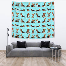 Load image into Gallery viewer, Basset Hound Dog Pattern Print Tapestry-Free Shipping