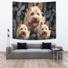 Load image into Gallery viewer, Australian Terrier On Black Print Tapestry-Free Shipping