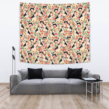 Load image into Gallery viewer, Basenji Dog Floral Print Tapestry-Free Shipping