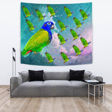 Load image into Gallery viewer, Blue Headed Parrot Print Tapestry-Free Shipping