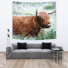 Load image into Gallery viewer, Amazing Highland Cattle (Cow) Print Tapestry-Free Shipping
