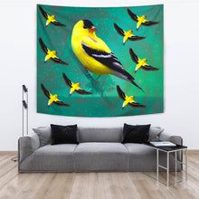 Load image into Gallery viewer, American Goldfinch Bird Print Tapestry-Free Shipping