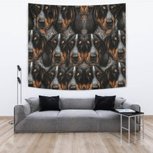 Load image into Gallery viewer, Bluetick Coonhound Dog In Lots Print Tapestry-Free Shipping