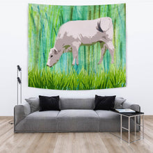 Load image into Gallery viewer, Amazing Chianina Cattle (Cow) Print Tapestry-Free Shipping