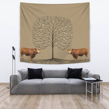 Load image into Gallery viewer, Amazing Gelbvieh Cattle (Cow) Print Tapestry-Free Shipping