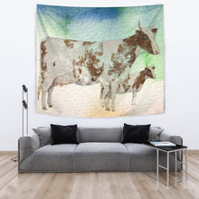Load image into Gallery viewer, Amazing Ayrshire Cattle (Cow) Art Print Tapestry-Free Shipping
