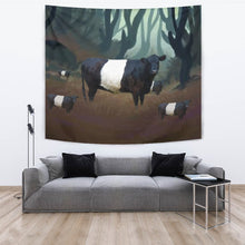Load image into Gallery viewer, Belted Galloway Cattle (Cow) Print Tapestry-Free Shipping
