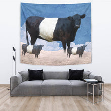 Load image into Gallery viewer, Amazing Belted Galloway Cattle (Cow) Print Tapestry-Free Shipping