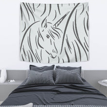 Load image into Gallery viewer, Amazing Sketch Unicorn Print Tapestry-Free Shipping