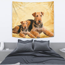 Load image into Gallery viewer, Airedale Terrier Dog Print Tapestry-Free Shipping