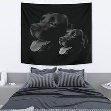 Load image into Gallery viewer, Black Labrador Print Limited Edition Tapestry-Free Shipping