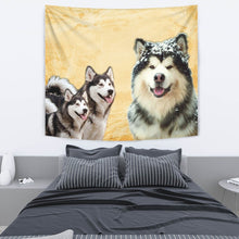 Load image into Gallery viewer, Alaskan Malamute Dog Print Tapestry-Free Shipping