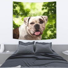 Load image into Gallery viewer, American Bulldog On Green Print Tapestry-Free Shipping