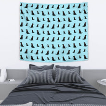 Load image into Gallery viewer, Black Labrador Dog Pattern Print Limited Edition Tapestry-Free Shipping