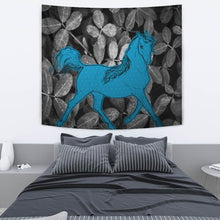 Load image into Gallery viewer, Anglo Arabian Horse On Black Print Tapestry-Free Shipping