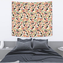 Load image into Gallery viewer, Basenji Dog Floral Print Tapestry-Free Shipping