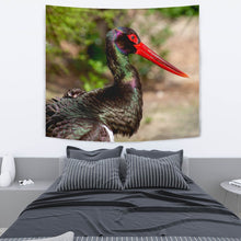 Load image into Gallery viewer, Black Stork Bird Print Tapestry-Free Shipping
