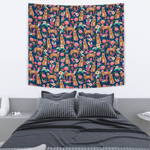 Load image into Gallery viewer, Australian Cattle Dog Floral Print Tapestry-Free Shipping