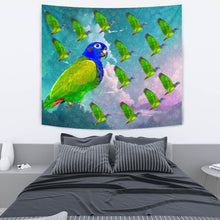 Load image into Gallery viewer, Blue Headed Parrot Print Tapestry-Free Shipping