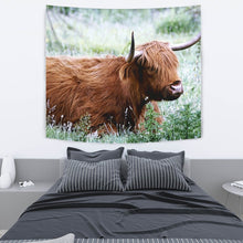Load image into Gallery viewer, Amazing Highland Cattle (Cow) Print Tapestry-Free Shipping