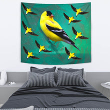Load image into Gallery viewer, American Goldfinch Bird Print Tapestry-Free Shipping