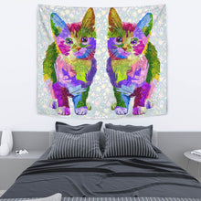Load image into Gallery viewer, Amazing Cat Color Art Print Tapestry-Free Shipping