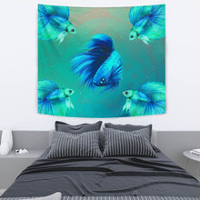 Load image into Gallery viewer, Betta Fish Art Print Tapestry-Free Shipping